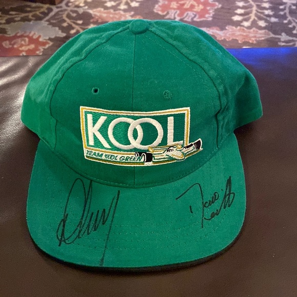 Indy Car Accessories Vintage Kool Team Indycar Racing Hat Signed Poshmark